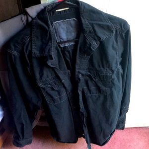 Old Navy Black Button Down